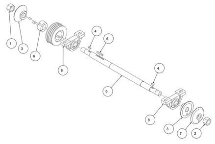 Part Location Diagram of 170865 MK Diamond Shaft, Blade, 1 3/16 X 24
